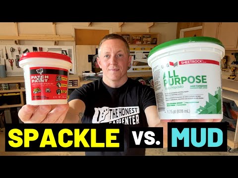 SPACKLE Vs. DRYWALL MUD/JOINT COMPOUND (What's the Difference? When Should You Use Them?!)