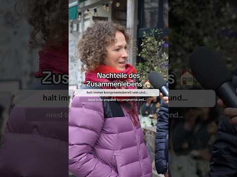 Nachteile des Zusammenlebens #berlin #shorts #streetinterview