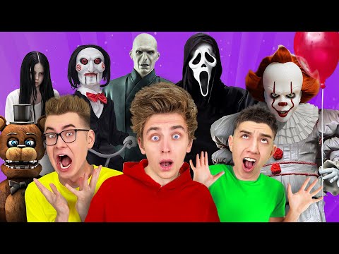 Surviving in a HORROR MOVIE for 24 Hours !