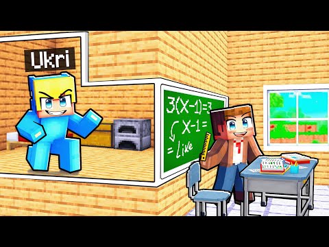 Ich habe einen GEHEIMEN RAUM in meiner Schule gebaut in Minecraft!