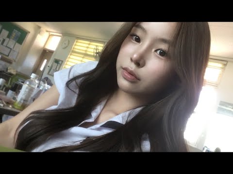 10 minutes before school! Get Ready With Me grwm korean school Student makeup born in 06