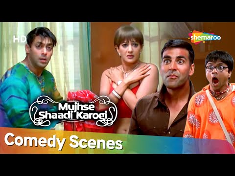 Best of comedy scenes of Movie Mujhse Shaadi Karogi | Akshay Kumar- Rajpal Yadav