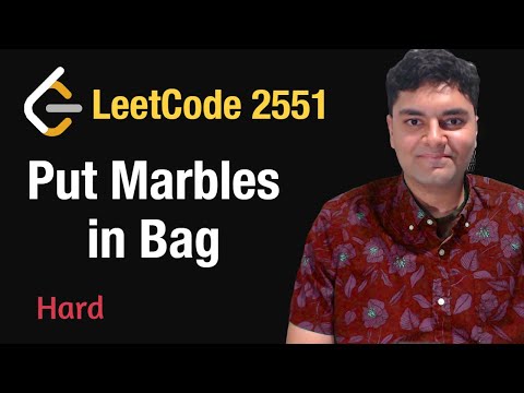Put Marbles in Bags - Leetcode 2551 - Python