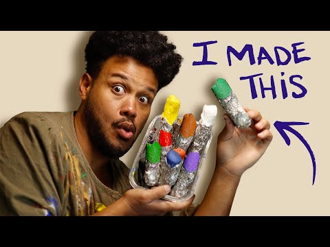 I Made My Own Oil Paint Sticks AND THEY WORK!