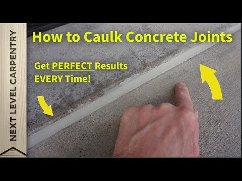 How to Caulk Concrete Control Joints with Perfect Results Every Time