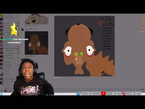 IShowSpeed Reacts To His FAN ARTS *REGRETS IT*