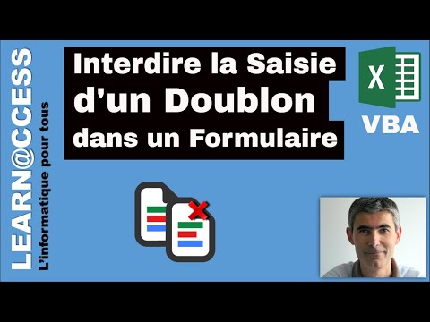 VBA Excel - Comment interdire la saisie d'un doublon à partir d'un formulaire de saisie ?
