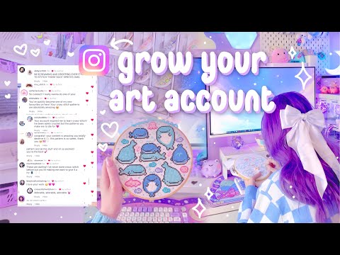 How I grew to 40,000 followers in one year ✨ Instagram for artists, tips on growing your art account
