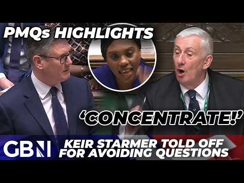 PMQs | Keir Starmer TOLD OFF by speaker as PM strays from questions on defence