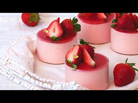 Light & Airy Strawberry Mousse | with Strawberry Sauce