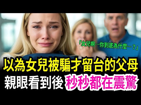 飛來台灣阻止女兒的澳洲父母!下飛機後每十秒瞪大眼睛的原因