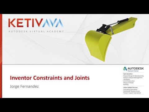 Inventor Constraints and Joints | Autodesk Virtual Academy