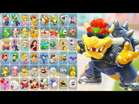 Mario Kart World - All Characters (Secret NPCs & Outfits Included)