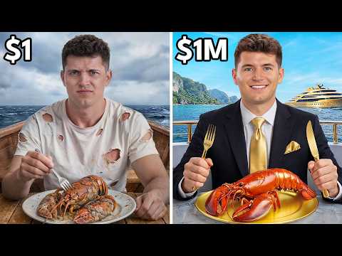 $1 vs $1,000,000 Boat Food