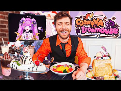 I Made Connor Eat The Whole Menu At Our Cafe!