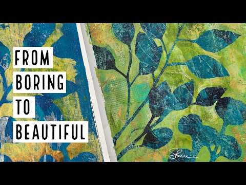 Create BEAUTIFUL Botanical Gel Prints With Color, Texture, Layers!