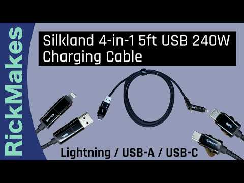 Silkland 4-in-1 5ft USB 240W Charging Cable