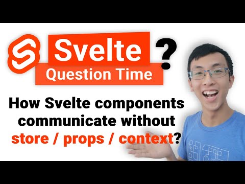 Svelte components communicate without store / props / context?