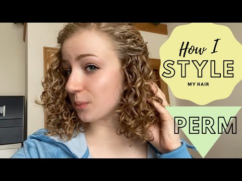 How I Style My Curly Hair | Perm