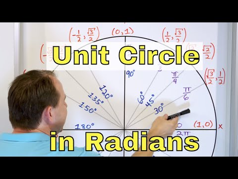 07 - The Unit Circle in Radians - Find Sin, Cos & Tan in Radians & Degrees.
