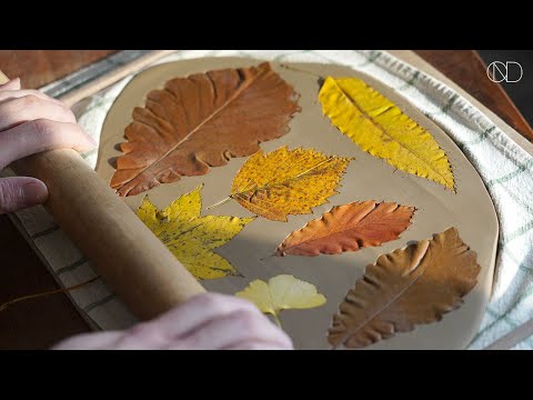 가을🍂낙엽 접시 만들기 : Making Autumn Leaf Plate  [ONDO STUDIO]