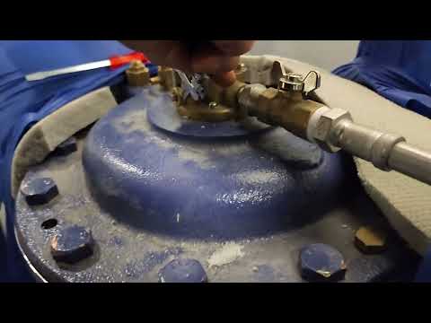 기계실급수  정수위 밸브 니들밸브 청소방법학습 동영상