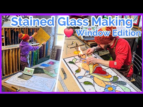 Stained Glass ❤️ Transom Window Making