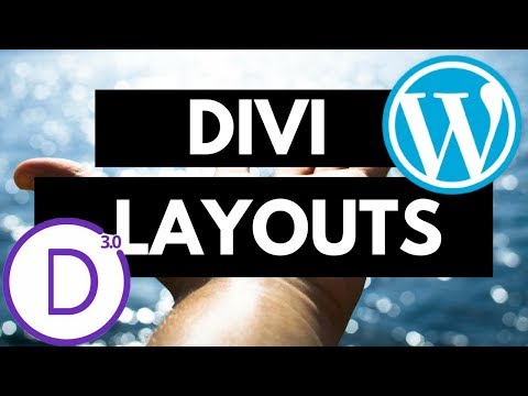 Utiliser des LAYOUTS DIVI GRATUITS (Modèles de Page WORDPRESS)