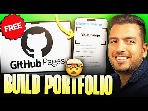How to Make a free Portfolio website in under 10 mins! - With GitHub Pages (2025)