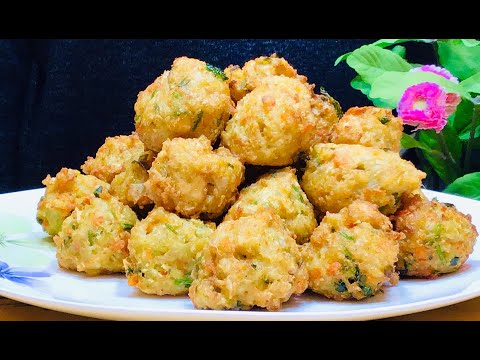 【西雅图美食】第81期: ★油炸萝卜豆腐素丸子★ How to fry radish and tofu vegetable balls [Eng]