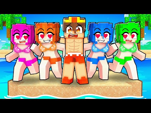 GEFANGEN auf Einer NUR MÄDCHEN INSEL in Minecraft!