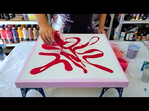 Don't Be Afraid of Pink! - 5 Gorgeous Fluid Acrylic Paintings Using the Color Pink - Acrylic Pouring