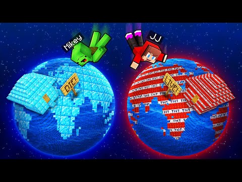 Mikey and JJ Choose the Right Planet in Minecraft (Maizen)