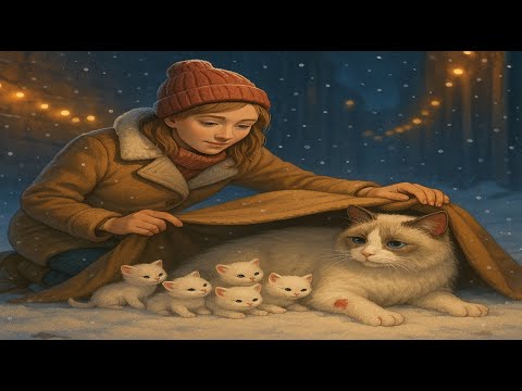 Abandoned Pregnant Cat & 5 Kittens Saved in Snow | Heartbreaking Christmas Rescue