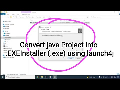 How to convert java Project into .EXEInstaller using launch4j #java #exe