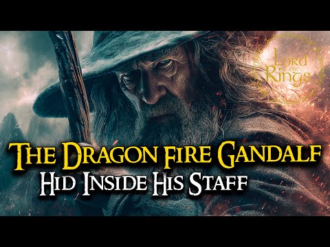 The Dragon Fire Gandalf Hid Inside His Staff  |  LOTR Lore | Audio Story