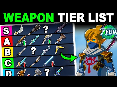 Ranking EVERY Weapon in Tears Of The Kingdom from WORST to BEST
