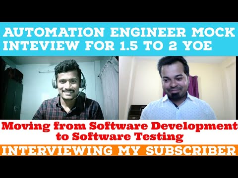 Automation Testing Mock Interview for 1.5 to 2 YOE | Motivating Video for all Automation  Aspirants