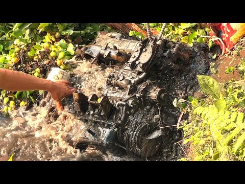 "Mechanical Miracle: Hyundai Engine Recovered After 68 Years Lying At The Bottom Of The River"