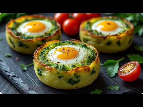 Ready in 15 minutes – easy potato and egg recipe from the oven! ✅