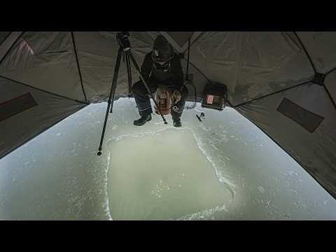 The Smallest Lake I've Ever Ice Fished?! (Sight Fishing)