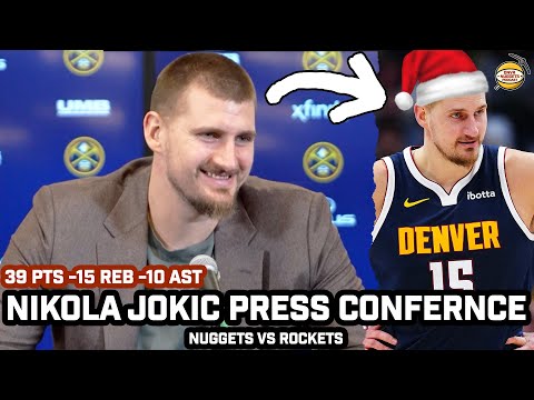 Nikola Jokic JOKES About Jokmas & More After Scoring 39-15-10 In Nuggets OT WIN vs Rockets