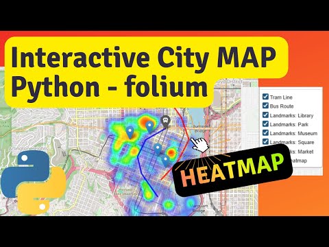 Interactive City Maps in Python: Heatmaps, Routes, and Landmarks with Folium