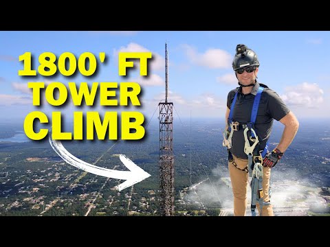Extremely Dangerous! 1800ft TV Tower, 180 stories up in the Air | One of the Tallest in USA