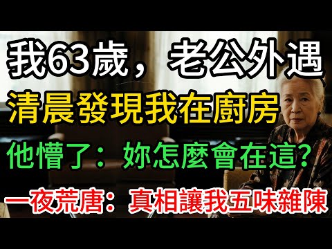 我63歲，那一夜，丈夫外遇，清晨發現我在廚房，他懵了：你什麼時候回來的？真相卻讓我五味雜陳