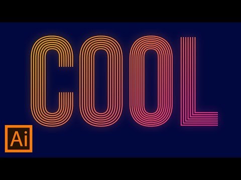 Illustrator Trick : Scratch Lines Text