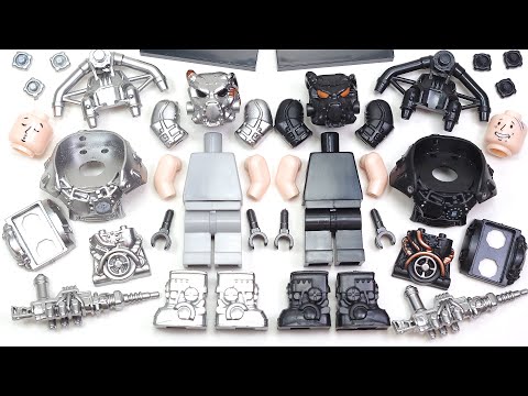 LEGO Fallout X-01 Power Armor | Brotherhood of Steel | Enclave Hellfire armor Unofficial Minifigures