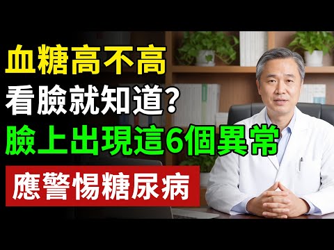 血糖高不高，看臉就知道？臉上出現這6個異常，應警惕糖尿病#健康#健康飲食 #養老生活 #老年健康 #樂齡健康