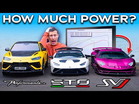 Lamborghini DYNO DRAG RACE