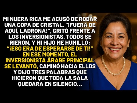 Mi nuera me acusó de robar una copa de cristal. El mayordomo dio un paso al frente e hizo algo que…